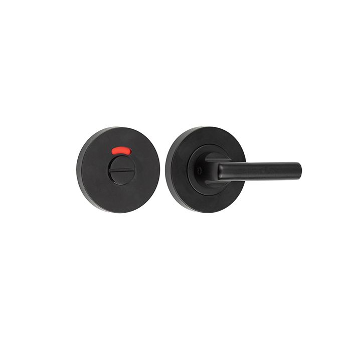 Frelan Hardware Easy Bathroom Turn & Release With Indicator (52mm x 8mm), Matt Black – JMB355
