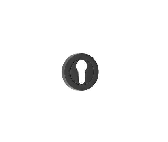 Frelan Hardware Euro Profile Escutcheon, Matt Black – JMB503E