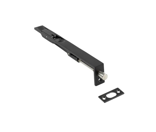 Frelan Hardware Square Lever Action Flush Bolt (200mm), Matt Black – JMB51