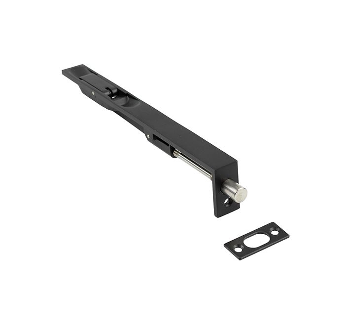Frelan Hardware Square Lever Action Flush Bolt (200mm), Matt Black – JMB51