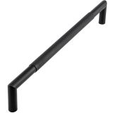 Frelan Hardware Mitred Knurled Pull Handles, Bolt Through Fixing, Matt Black - JMB8