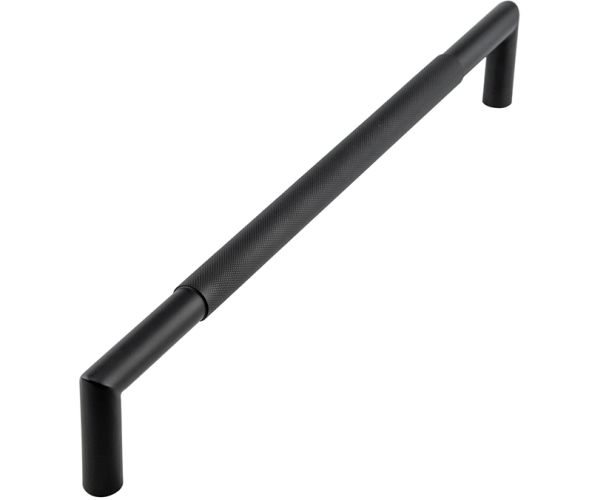 Frelan Hardware Mitred Knurled Pull Handles, Bolt Through Fixing, Matt Black – JMB8