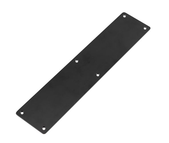 Frelan Hardware Plain Radius Corner Fingerplate (350mm), Matt Black – JMB81