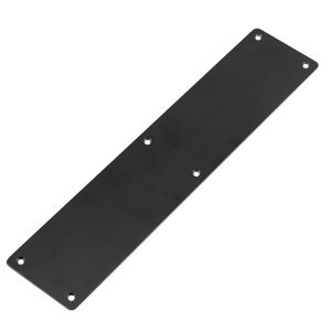 Frelan Hardware Plain Radius Corner Fingerplate (350mm), Matt Black – JMB81
