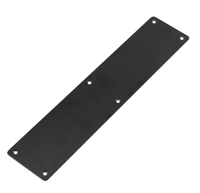 Frelan Hardware Plain Radius Corner Fingerplate (350mm), Matt Black – JMB81