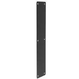 Frelan Hardware Plain Radius Corner Fingerplate (475mm), Matt Black - JMB82