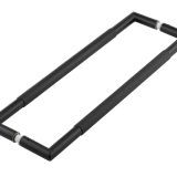 Frelan Hardware Mitred Knurled Pull Handle, Back To Back Fixing, Matt Black - JMB9 (sold in pairs)