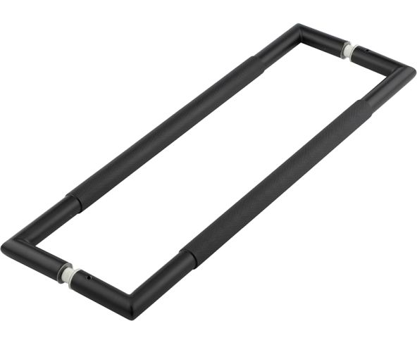 Frelan Hardware Mitred Knurled Pull Handle, Back To Back Fixing, Matt Black – JMB9 (sold in pairs)