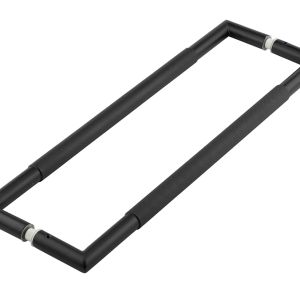 Frelan Hardware Mitred Knurled Pull Handle, Back To Back Fixing, Matt Black – JMB9 (sold in pairs)