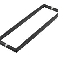 Frelan Hardware Mitred Knurled Pull Handle, Back To Back Fixing, Matt Black – JMB9 (sold in pairs)