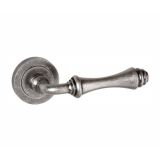 Atlantic Old English Durham, Distressed Silver Door Handles - OE-127-DS (sold in pairs)