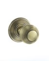 Atlantic Old English Ripon Solid Brass Reeded Mortice Knob, Antique Brass – OE50RMKAB (sold in pairs)