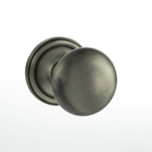 Atlantic Old English Harrogate Solid Brass Mushroom Mortice Knob, Matt Gun Metal – OE58MMKMBN (sold in pairs)