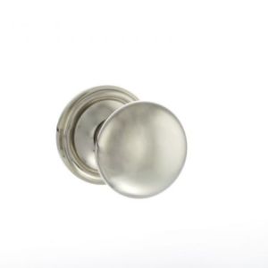 Atlantic Old English Harrogate Solid Brass Mushroom Mortice Knob, Polished Nickel – OE58MMKPN (sold in pairs)