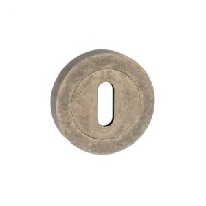 Atlantic Old English Standard Profile Escutcheons, Distressed Silver – OEESCKDS (sold in pairs)