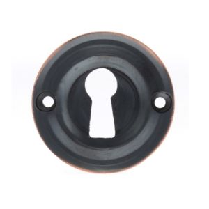 Atlantic Old English Solid Brass Standard Profile Round Escutcheon, Antique Copper – OERKEAC (sold in pairs)