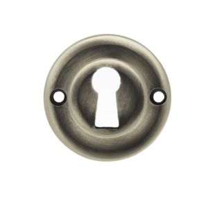 Atlantic Old English Solid Brass Standard Profile Round Escutcheon, Matt Gun Metal – OERKEMBN (sold in pairs)