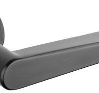 Atlantic Tupai Rapido 5S Line Torrao 5mm Slimline Designer Door Handles On Round Rose, Matt Black – T1967R5SMB (sold in pairs)