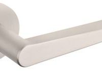 Atlantic Tupai Rapido 5S Line Torrao 5mm Slimline Designer Door Handles On Round Rose, Pearl Nickel – T1967R5SPL (sold in pairs)