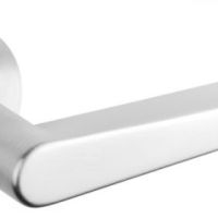 Atlantic Tupai Rapido 5S Line Torrao 5mm Slimline Designer Door Handles On Round Rose, Satin Chrome – T1967R5SSC (sold in pairs)