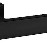 Atlantic Tupai Rapido Retaline Rillo Designer Door Handles On Rectangular Rose, Matt Black - T2275LMB (sold in pairs)