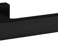 Atlantic Tupai Rapido Retaline Rillo Designer Door Handles On Rectangular Rose, Matt Black – T2275LMB (sold in pairs)