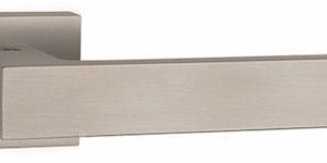 Atlantic Tupai Rapido Retaline Rillo Designer Door Handles On Rectangular Rose, Pearl Nickel – T2275LPL (sold in pairs)