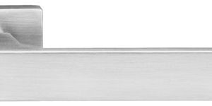 Atlantic Tupai Rapido Retaline Rillo Designer Door Handles On Rectangular Rose, Satin Chrome – T2275LSC (sold in pairs)