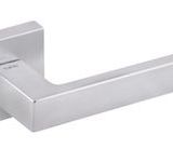 Atlantic Tupai Rapido Quadraline Rillo Designer Door Handles On Square Rose, Satin Chrome - T2275SSC (sold in pairs)