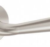 Atlantic Tupai Rapido Curvaline Adra Designer Door Handles On Round Rose, Pearl Nickel - T293RPL (sold in pairs)