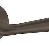 Atlantic Tupai Rapido Curvaline Adra Designer Door Handles On Round Rose, Titanium - T293RTT (sold in pairs)