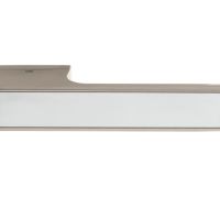 Atlantic Tupai Versaline Tobar Designer Door Handles On Rectangular Rose, Pearl Nickel – T3089LPL PEARL NICKEL WITHOUT DECORATIVE PLATE