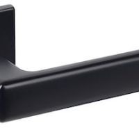 Atlantic Tupai Rapido 5S Line Portel 5mm Slimline Designer Door Handles On Square Rose, Matt Black – T3095S5SMB (sold in pairs)