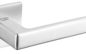 Atlantic Tupai Rapido 5S Line Portel 5mm Slimline Designer Door Handles On Square Rose, Satin Chrome – T3095S5SSC (sold in pairs)
