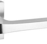 Atlantic Tupai Rapido Curvaline Valbona Designer Door Handles On Square Rose, Satin Chrome - T3097SSC (sold in pairs)