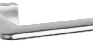 Atlantic Tupai Rapido Retaline Tavira Designer Door Handles On Rectangular Rose, Satin Chrome – T3098LSC (sold in pairs)