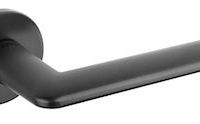 Atlantic Tupai Rapido 5S Line Tavira 5mm Slimline Designer Door Handles On Round Rose, Matt Black – T3098R5SMB (sold in pairs)