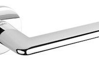 Atlantic Tupai Rapido 5S Line Tavira 5mm Slimline Designer Door Handles On Round Rose, Bright Polished Chrome – T3098R5SPC (sold in pairs)