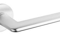 Atlantic Tupai Rapido 5S Line Tavira 5mm Slimline Designer Door Handles On Round Rose, Satin Chrome – T3098R5SSC (sold in pairs)