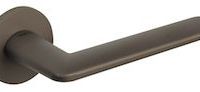 Atlantic Tupai Rapido 5S Line Tavira 5mm Slimline Designer Door Handles On Round Rose, Titanium – T3098R5STT (sold in pairs)