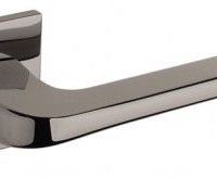 Atlantic Tupai Rapido 5S Line Canha 5mm Slimline Designer Door Handles On Square Rose, Black Satin Nickel – T4007S5SBSN (sold in pairs)