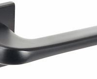 Atlantic Tupai Rapido 5S Line Canha 5mm Slimline Designer Door Handles On Square Rose, Matt Black – T4007S5SMB (sold in pairs)