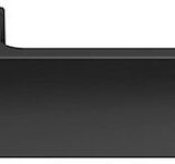 Atlantic Tupai Rapido Retaline Cartelle Designer Door Handles On Rectangular Rose, Matt Black - T4084LMB (sold in pairs)