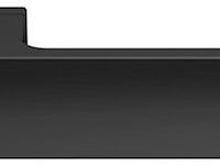 Atlantic Tupai Rapido Retaline Cartelle Designer Door Handles On Rectangular Rose, Matt Black – T4084LMB (sold in pairs)