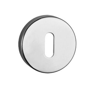 Atlantic Tupai Rapido Curva/Quadraline Round Euro Profile Escutcheon, Polished Chrome – TESCERPC (sold in pairs)