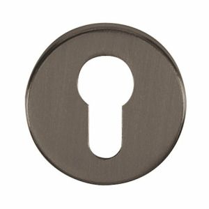 Atlantic Tupai Rapido Curva/Quadraline Round Euro Profile Escutcheon, Pearl Nickel – TESCERPL (sold in pairs)