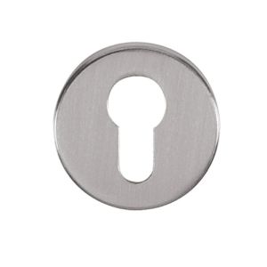 Atlantic Tupai Rapido Curva/Quadraline Round Euro Profile Escutcheon, Satin Chrome – TESCERSC (sold in pairs)