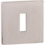 Atlantic Tupai Rapido 5S Line 5mm Slimline Square Euro Profile Escutcheon, Pearl Nickel - TESCES5SPL (sold in pairs)