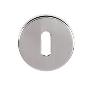 Atlantic Tupai Rapido Curva/Quadraline Round Standard Profile Escutcheon, Satin Chrome – TESCKRSC (sold in pairs)
