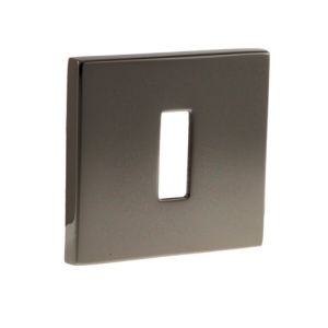 Atlantic Tupai Rapido 5S Line 5mm Slimline Square Standard Profile Escutcheon, Black Satin Nickel – TESCKS5SBSN (sold in pairs)